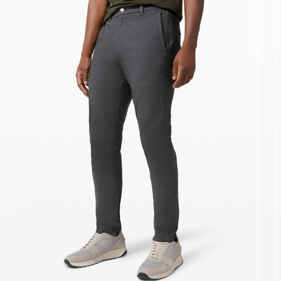 Lululemon Commission Pant Chino Athleisure Casual Travel Street Minimal Gray 34 - Picture 1 of 13